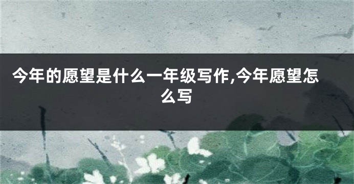 今年的愿望是什么一年级写作,今年愿望怎么写