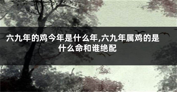 六九年的鸡今年是什么年,六九年属鸡的是什么命和谁绝配