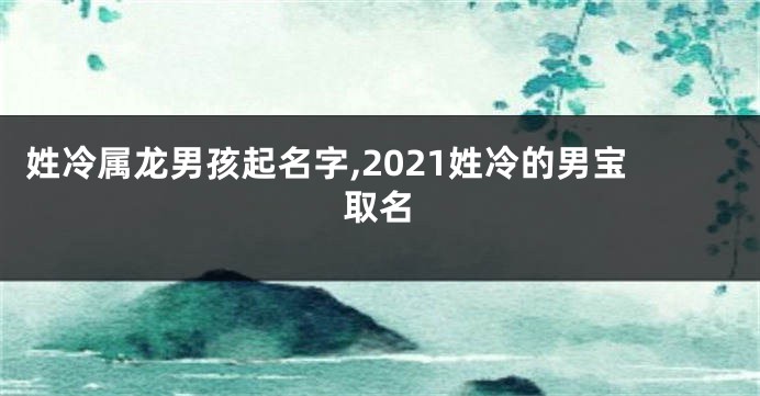 姓冷属龙男孩起名字,2021姓冷的男宝取名
