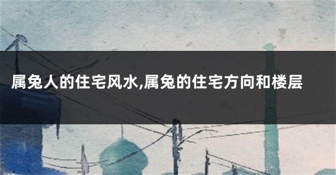 属兔人的住宅风水,属兔的住宅方向和楼层
