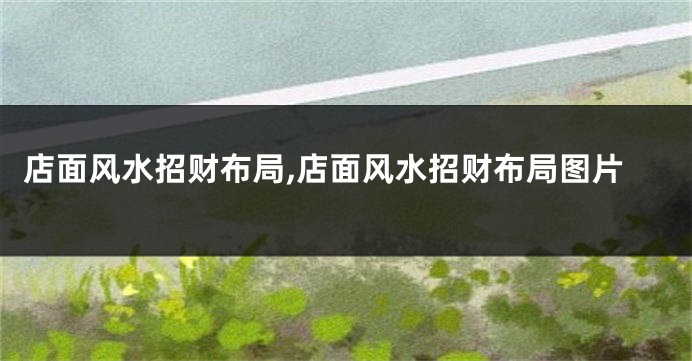 店面风水招财布局,店面风水招财布局图片