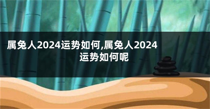 属兔人2024运势如何,属兔人2024运势如何呢