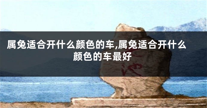 属兔适合开什么颜色的车,属兔适合开什么颜色的车最好