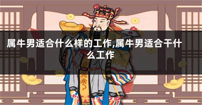 属牛男适合什么样的工作,属牛男适合干什么工作