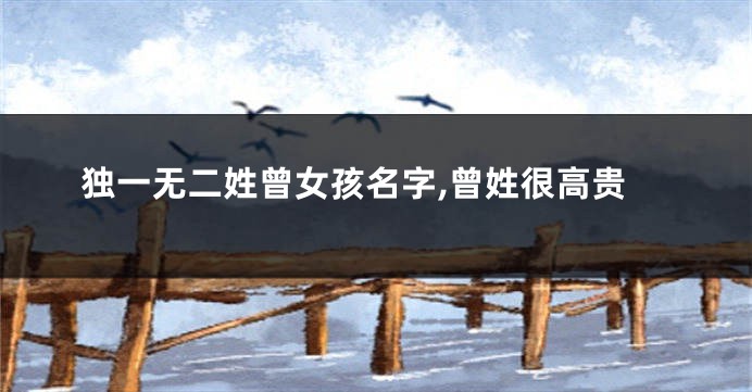 独一无二姓曾女孩名字,曾姓很高贵