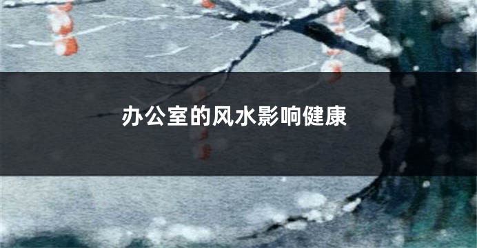 办公室的风水影响健康