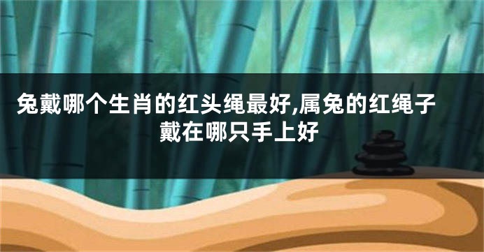 兔戴哪个生肖的红头绳最好,属兔的红绳子戴在哪只手上好