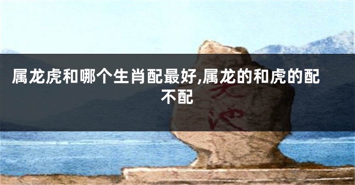 属龙虎和哪个生肖配最好,属龙的和虎的配不配