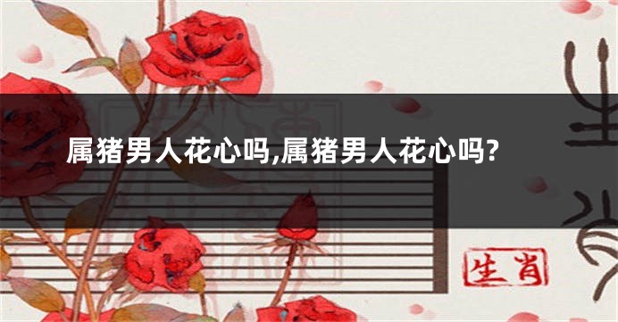 属猪男人花心吗,属猪男人花心吗?