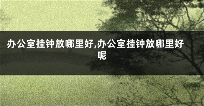 办公室挂钟放哪里好,办公室挂钟放哪里好呢