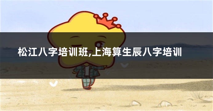 松江八字培训班,上海算生辰八字培训