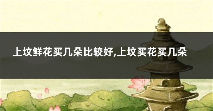 上坟鲜花买几朵比较好,上坟买花买几朵