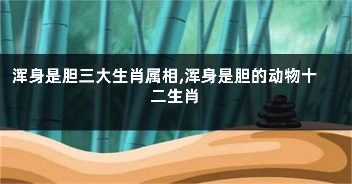 浑身是胆三大生肖属相,浑身是胆的动物十二生肖