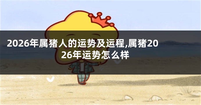 2026年属猪人的运势及运程,属猪2026年运势怎么样