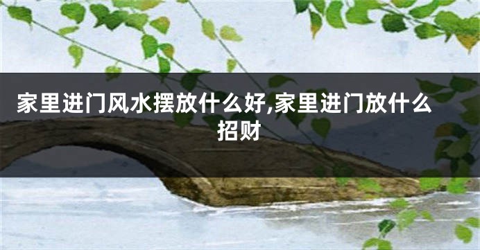 家里进门风水摆放什么好,家里进门放什么招财