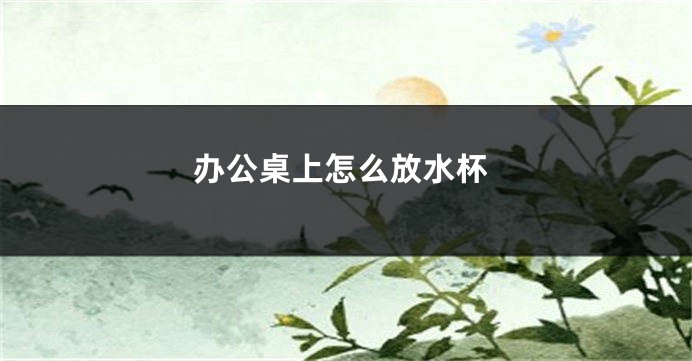 办公桌上怎么放水杯