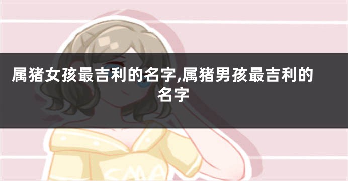 属猪女孩最吉利的名字,属猪男孩最吉利的名字