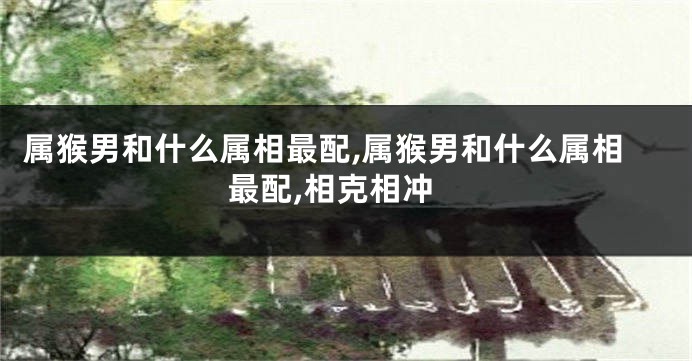 属猴男和什么属相最配,属猴男和什么属相最配,相克相冲