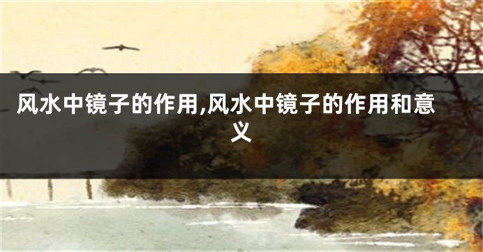 风水中镜子的作用,风水中镜子的作用和意义