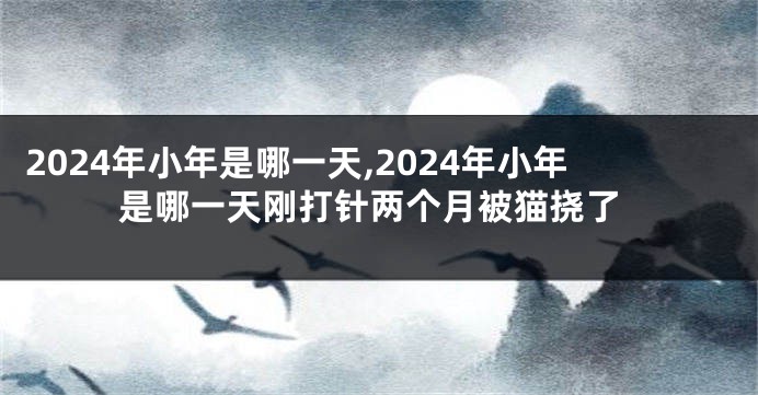 2024年小年是哪一天,2024年小年是哪一天刚打针两个月被猫挠了