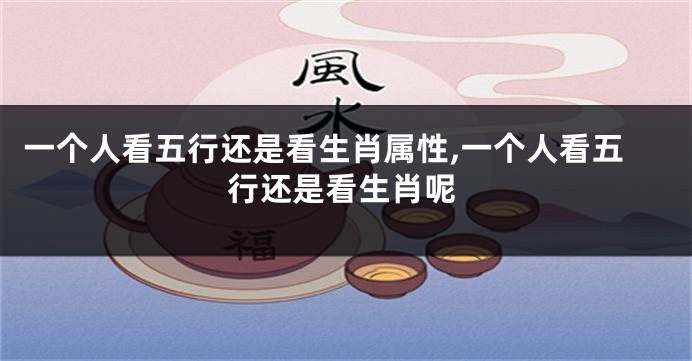 一个人看五行还是看生肖属性,一个人看五行还是看生肖呢