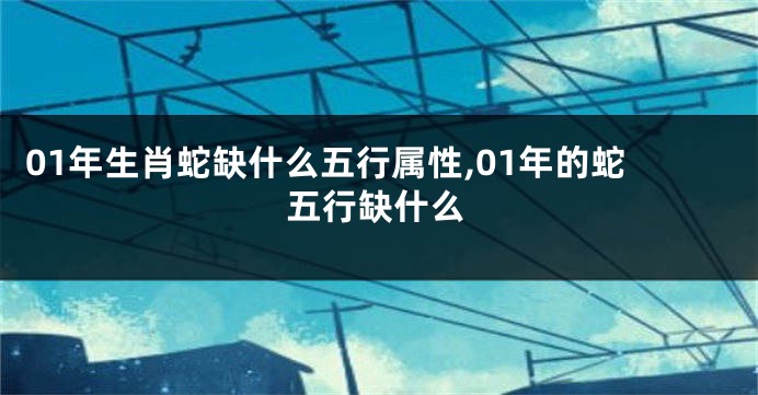 01年生肖蛇缺什么五行属性,01年的蛇五行缺什么