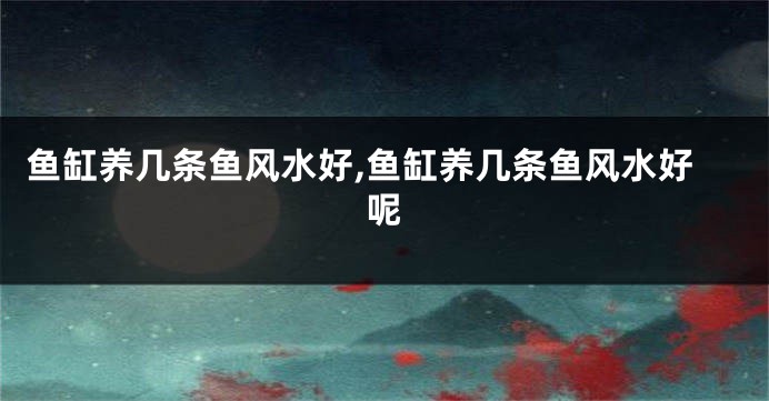 鱼缸养几条鱼风水好,鱼缸养几条鱼风水好呢