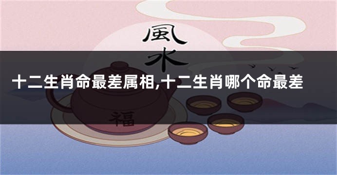 十二生肖命最差属相,十二生肖哪个命最差