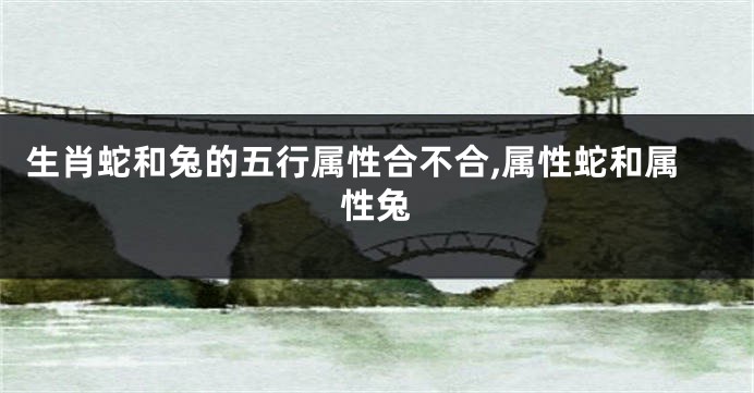 生肖蛇和兔的五行属性合不合,属性蛇和属性兔