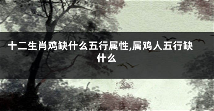 十二生肖鸡缺什么五行属性,属鸡人五行缺什么
