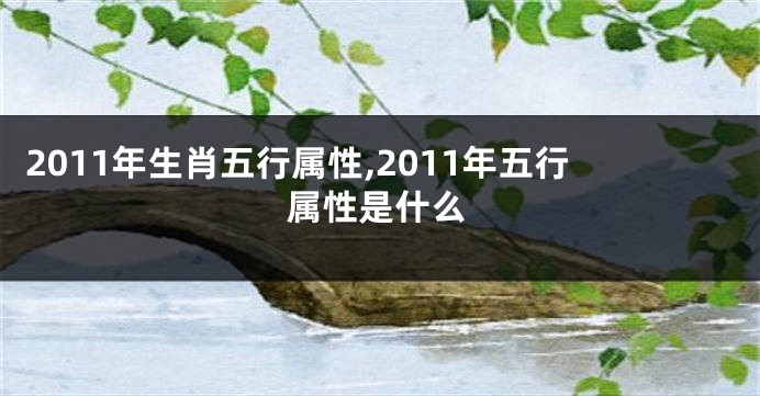 2011年生肖五行属性,2011年五行属性是什么