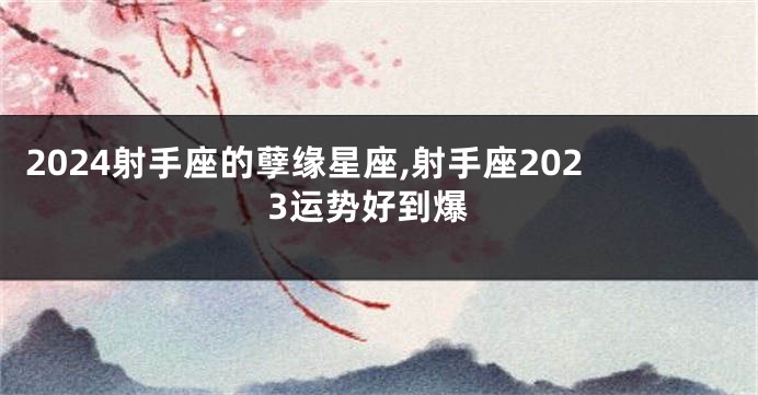 2024射手座的孽缘星座,射手座2023运势好到爆
