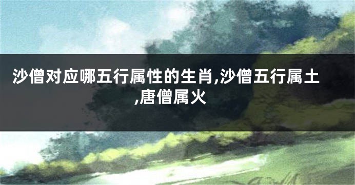 沙僧对应哪五行属性的生肖,沙僧五行属土,唐僧属火