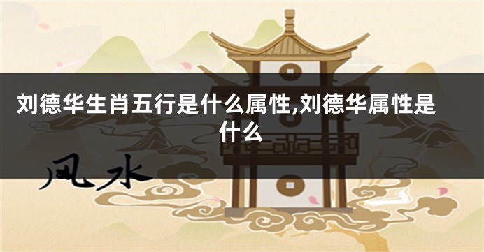 刘德华生肖五行是什么属性,刘德华属性是什么
