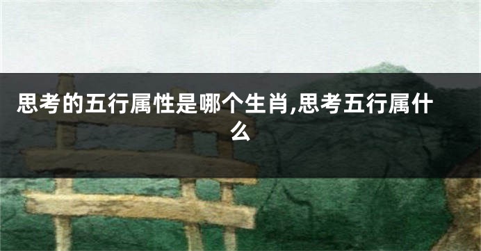 思考的五行属性是哪个生肖,思考五行属什么