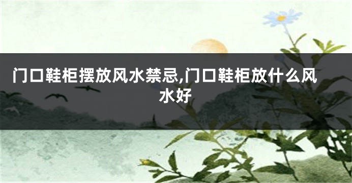 门口鞋柜摆放风水禁忌,门口鞋柜放什么风水好