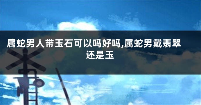 属蛇男人带玉石可以吗好吗,属蛇男戴翡翠还是玉
