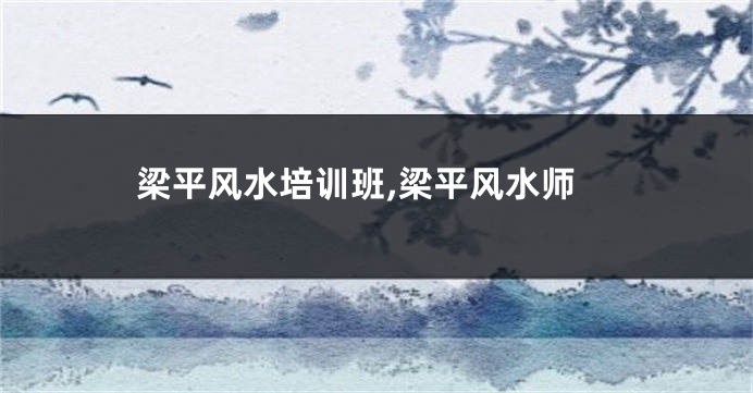 梁平风水培训班,梁平风水师