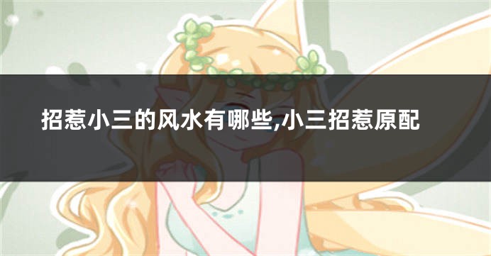 招惹小三的风水有哪些,小三招惹原配