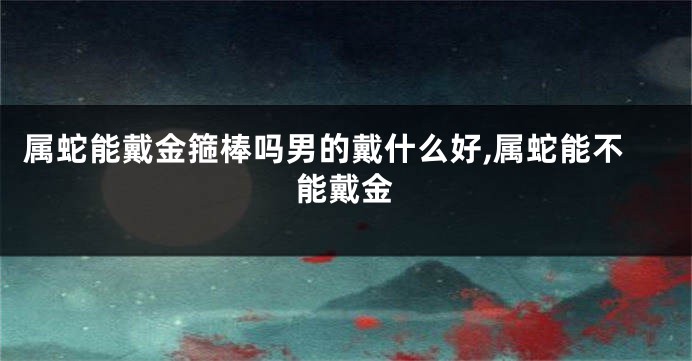 属蛇能戴金箍棒吗男的戴什么好,属蛇能不能戴金