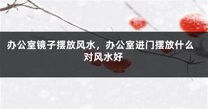 办公室镜子摆放风水，办公室进门摆放什么对风水好