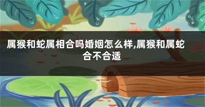 属猴和蛇属相合吗婚姻怎么样,属猴和属蛇合不合适