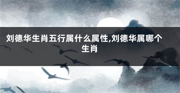 刘德华生肖五行属什么属性,刘德华属哪个生肖
