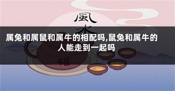 属兔和属鼠和属牛的相配吗,鼠兔和属牛的人能走到一起吗