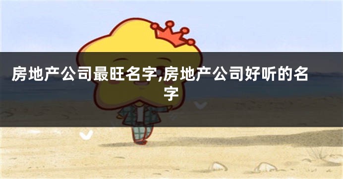 房地产公司最旺名字,房地产公司好听的名字
