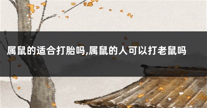 属鼠的适合打胎吗,属鼠的人可以打老鼠吗
