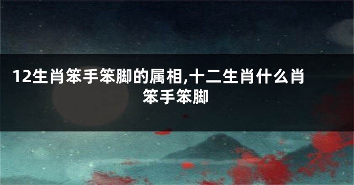 12生肖笨手笨脚的属相,十二生肖什么肖笨手笨脚