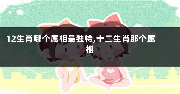 12生肖哪个属相最独特,十二生肖那个属相