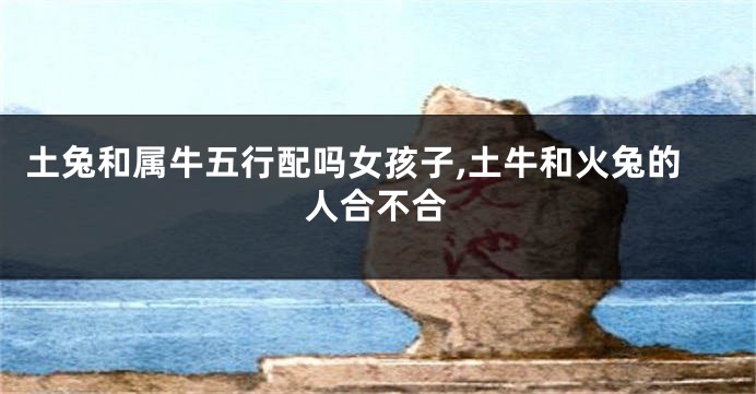 土兔和属牛五行配吗女孩子,土牛和火兔的人合不合