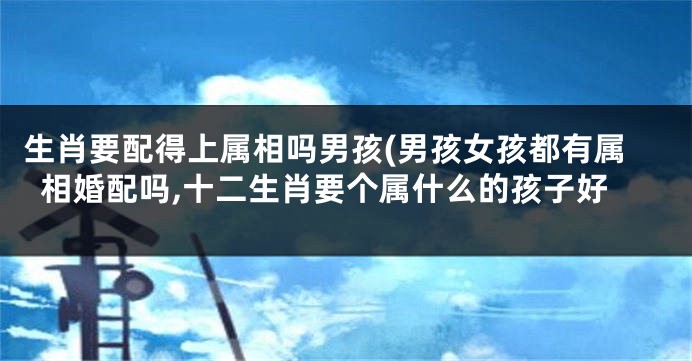 生肖要配得上属相吗男孩(男孩女孩都有属相婚配吗,十二生肖要个属什么的孩子好